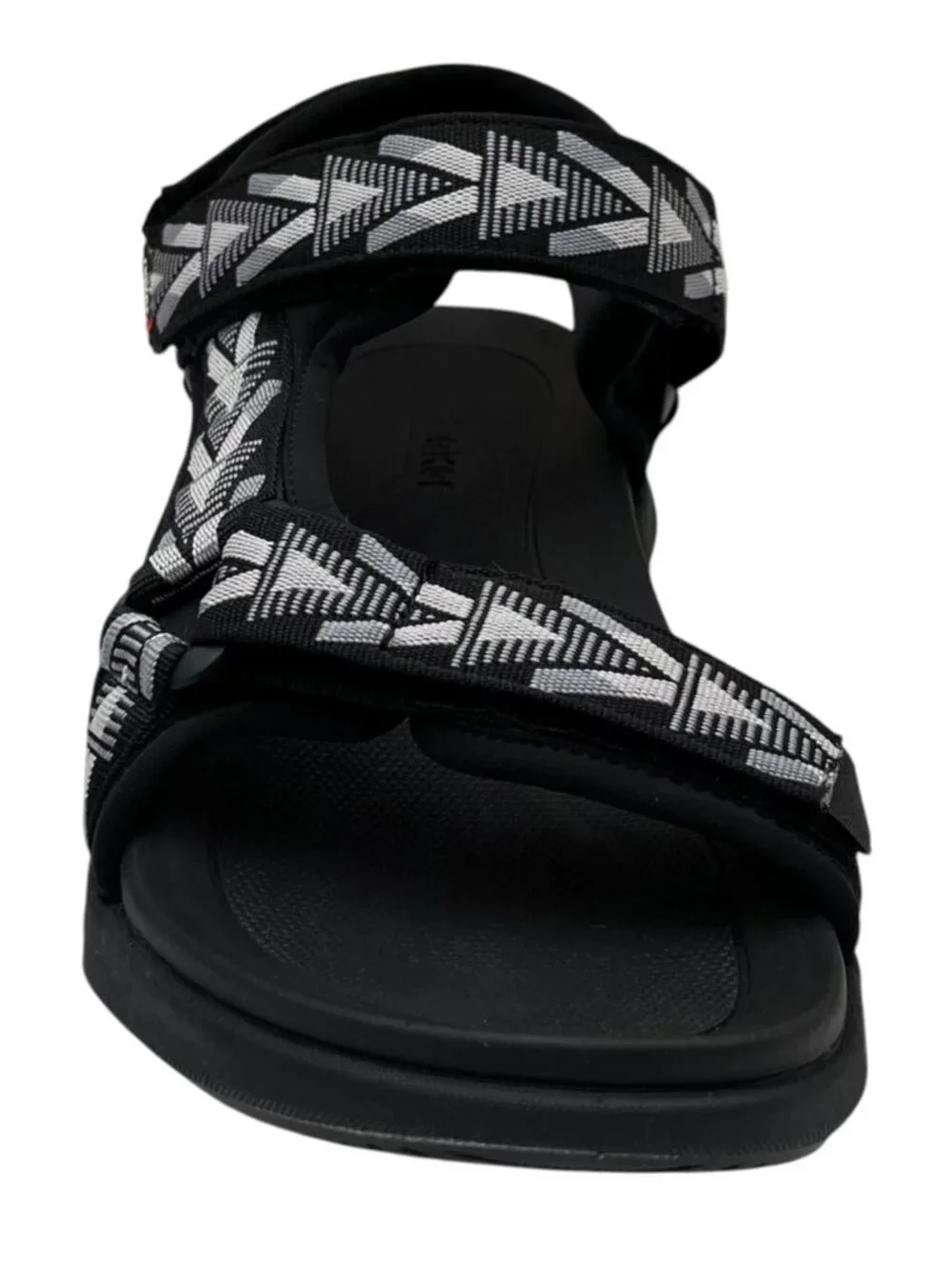 Rieker Men's Cesar 02 Sport Adjustable Walking Sandal Size 11.5/EU 45 Black/Grey